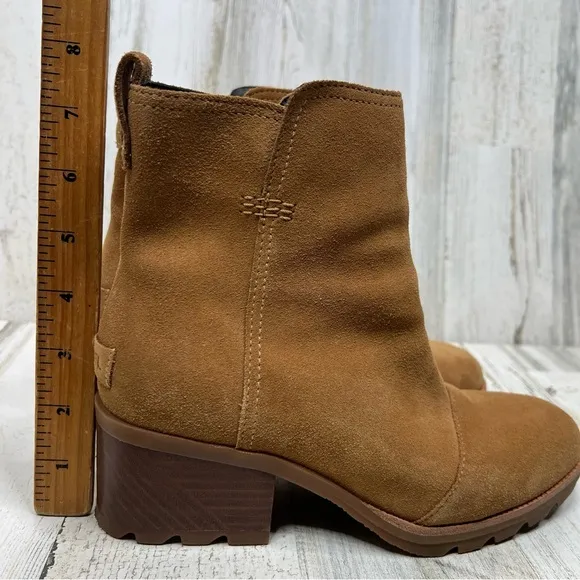 Sorel Cate Boots Zip Camel Brown Womens Shoes Size 7‎