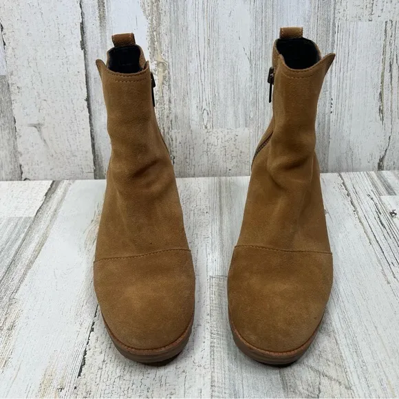 Sorel Cate Boots Zip Camel Brown Womens Shoes Size 7‎
