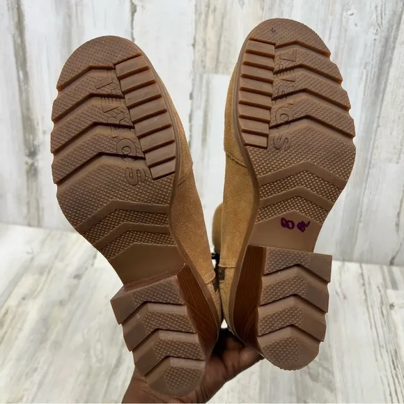 Sorel Cate Boots Zip Camel Brown Womens Shoes Size 7‎