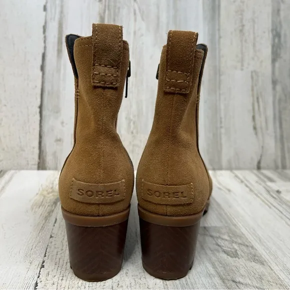 Sorel Cate Boots Zip Camel Brown Womens Shoes Size 7‎