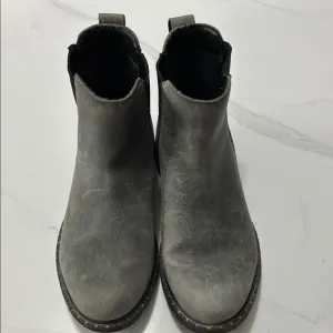 Sorel Gray Leather Ankle Boots