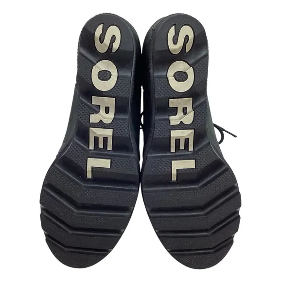 SOREL Joan Of Arctic ll Hidden Wedge Leather Waterproof Boots Black