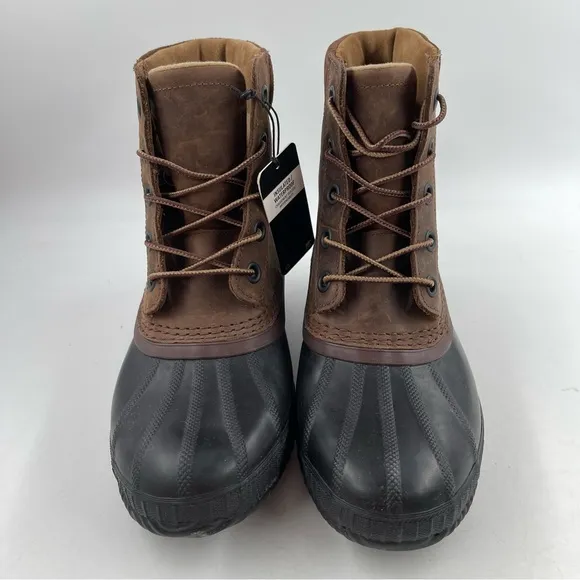Sorel Men’s Cheyanne II Brown l- Size 8 -Waterproof Leather Lace Duck Boots