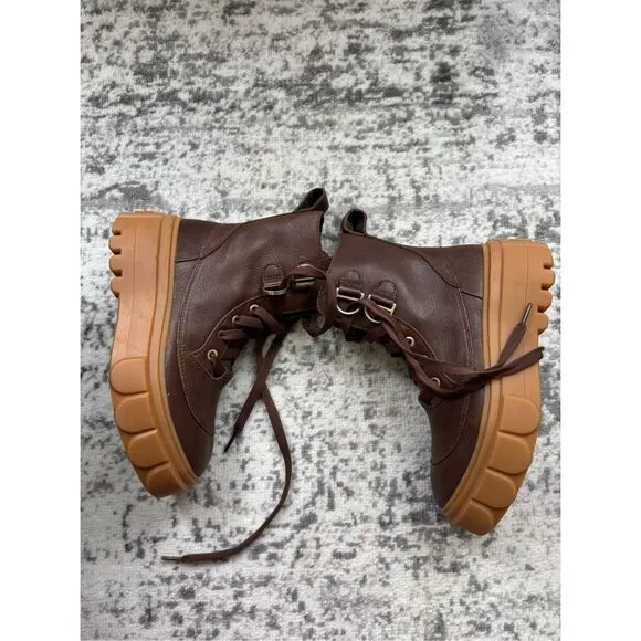 SOREL NWOB Caribou X Lace WP Leather Platform Boot