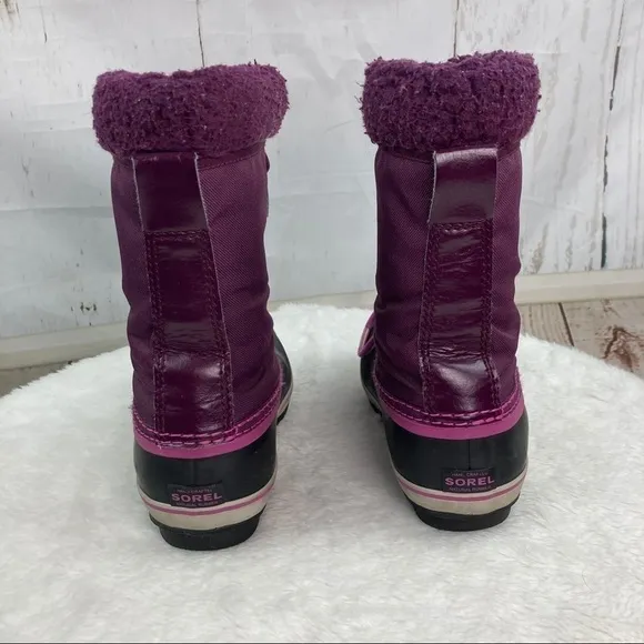 Sorel purple winter boots 6