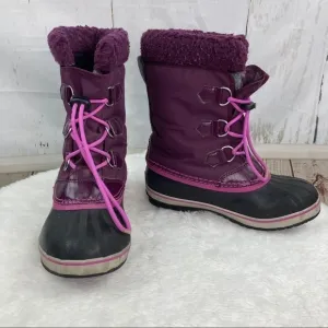 Sorel purple winter boots 6