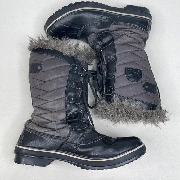 Sorel TOFINO II Women's Waterproof Boot Black Stone Size 10.5