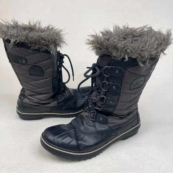 Sorel TOFINO II Women's Waterproof Boot Black Stone Size 10.5
