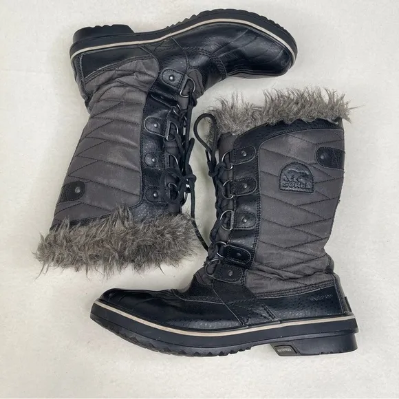 Sorel TOFINO II Women's Waterproof Boot Black Stone Size 10.5