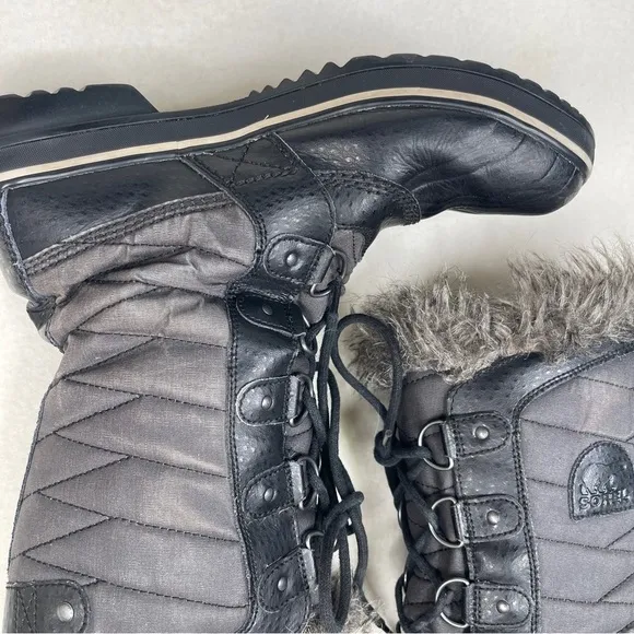 Sorel TOFINO II Women's Waterproof Boot Black Stone Size 10.5
