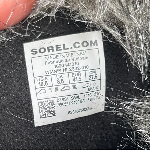 Sorel TOFINO II Women's Waterproof Boot Black Stone Size 10.5