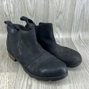 Sorel Waterproof Black Emilie Chelsea Boots