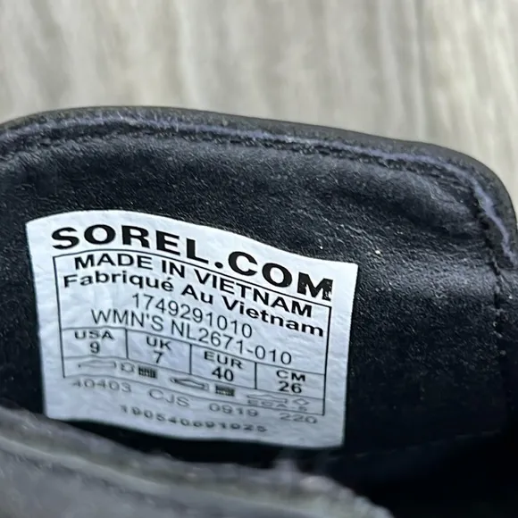 Sorel Waterproof Black Emilie Chelsea Boots