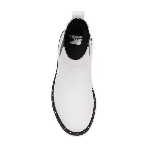 Sorel Women Lug Sole Chelsea Boots Lennox Chelsea Size US 5M White Leather