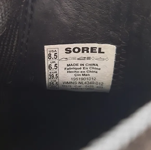 Sorel Women's Brex Heel Chelsea Boots Gentle Used In Box 8.5 Vintage Pink Black