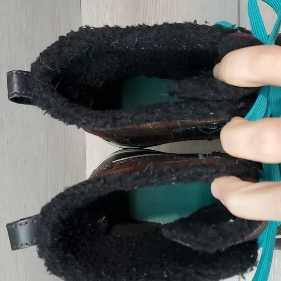 Sorel Youth Big Girls Ankle Rubber Duck Boots shoes sz 4