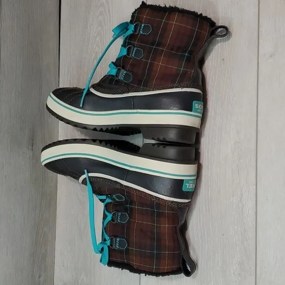 Sorel Youth Big Girls Ankle Rubber Duck Boots shoes sz 4