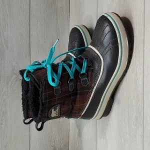 Sorel Youth Big Girls Ankle Rubber Duck Boots shoes sz 4