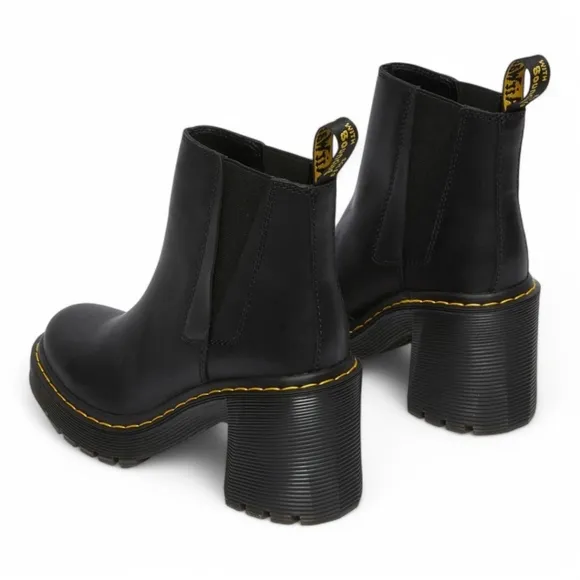 Spence Leather Flared Heel Chelsea Boots New In Box Size 9 Black