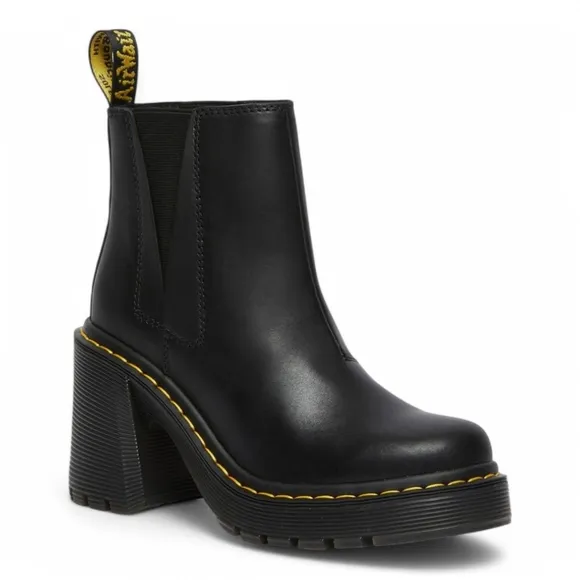 Spence Leather Flared Heel Chelsea Boots New In Box Size 9 Black