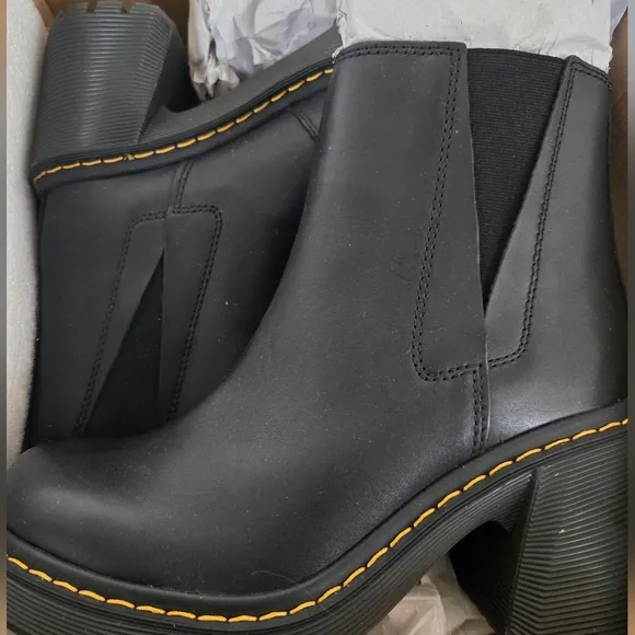 Spence Leather Flared Heel Chelsea Boots New In Box Size 9 Black