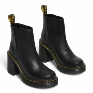 Spence Leather Flared Heel Chelsea Boots New In Box Size 9 Black