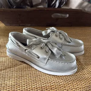 🔥Sperry | Authentic Original Silver Boat Shoes