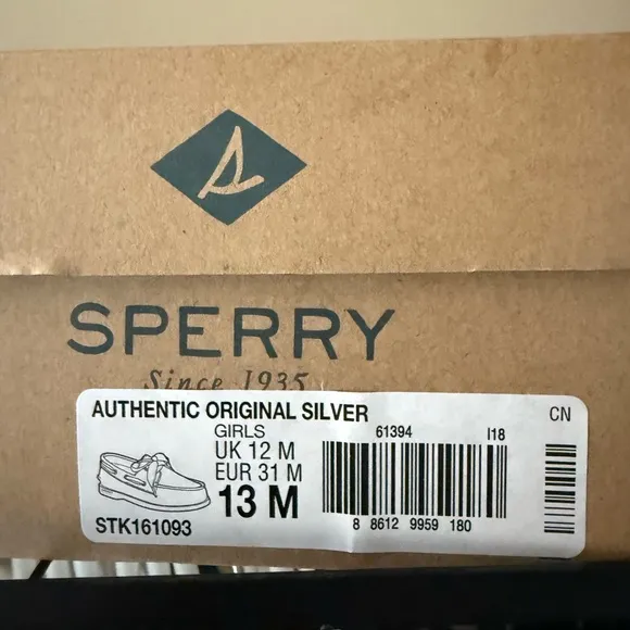 🔥Sperry | Authentic Original Silver Boat Shoes