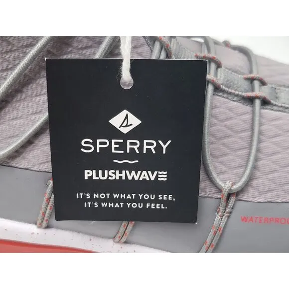 Sperry Plushwave Waterproof High Top Womens Sneakers STS88071 Gray Size 8M