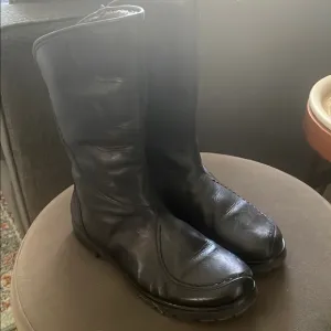 Spring Step Black Winter Boots Durable Leather
