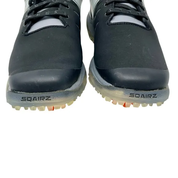 SQAIRZ Black Speed Men's Golf Shoes Sz 8 Performance Spikes Athletic Waterproof