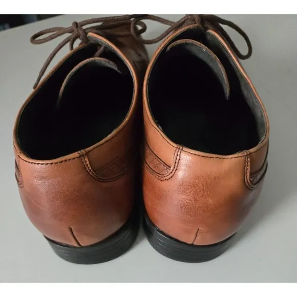 Stacy Adams 11 Mens Lace Up Oxford Dress Shoes Brown Leather Dress Career Derby