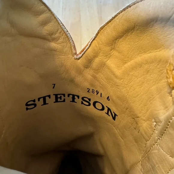 Stetson Tan Cowboy Western Boots Classic Style! Timeless 🤠🤎