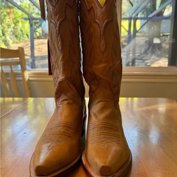 Stetson Tan Cowboy Western Boots Classic Style! Timeless 🤠🤎