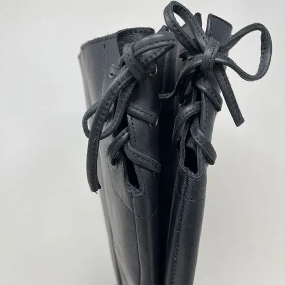 Steve Madden Lover Women's Above-Knee Boots Black Leather 6.5M