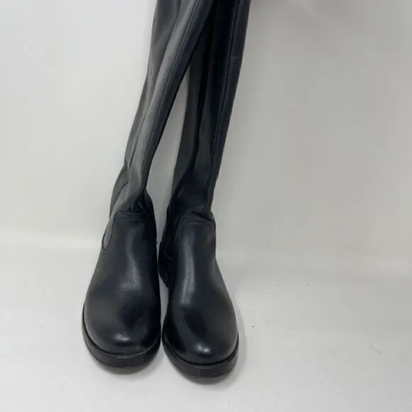 Steve Madden Lover Women's Above-Knee Boots Black Leather 6.5M