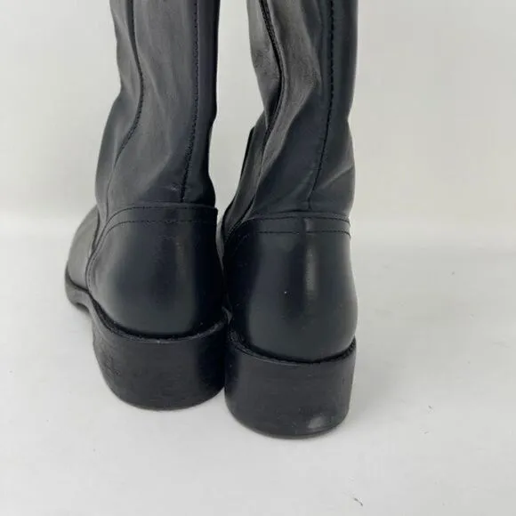 Steve Madden Lover Women's Above-Knee Boots Black Leather 6.5M