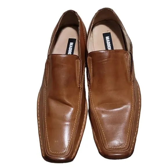 Steve Madden Men's Brown Leather Dress Shoes Sz 13W