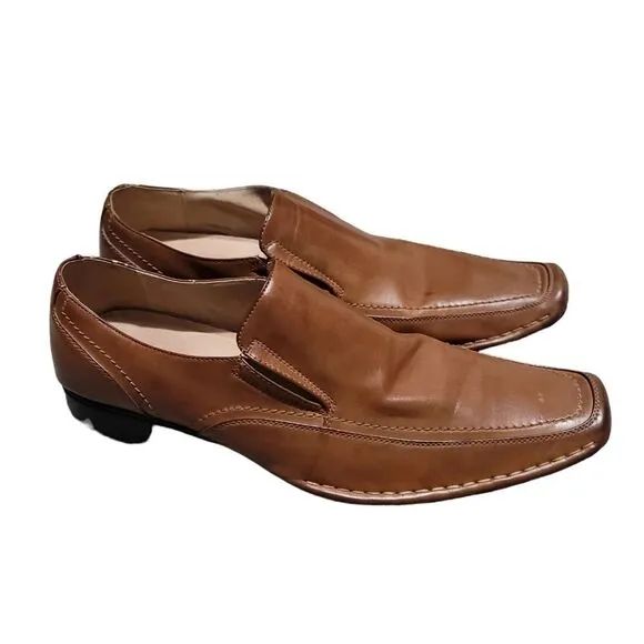 Steve Madden Men's Brown Leather Dress Shoes Sz 13W