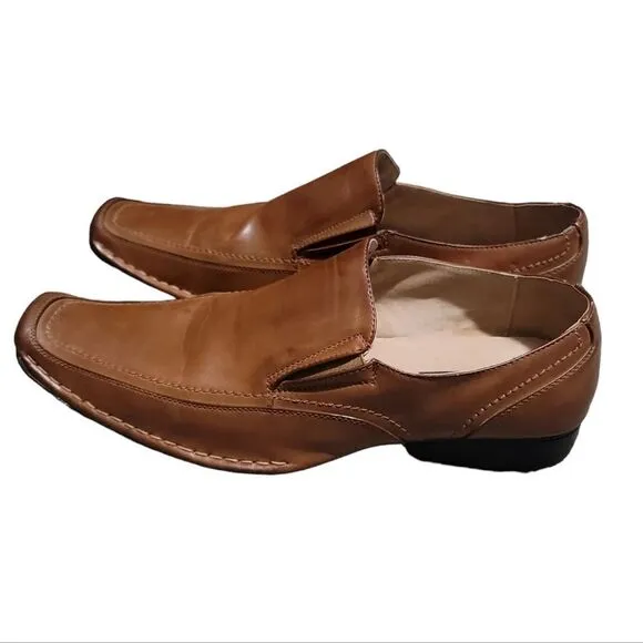 Steve Madden Men's Brown Leather Dress Shoes Sz 13W