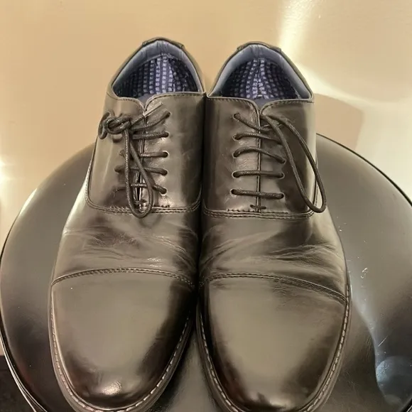 STEVE MADDEN P-Oakley Men’s Dress Shoes, Lace Up, Black, Size 10