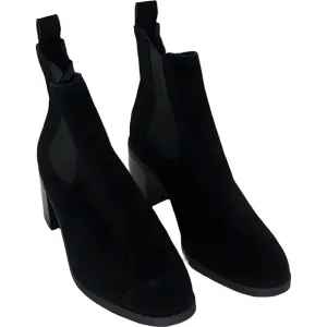Steve Madden Rhiannon Black Suede Chelsea Boot Size 7.5