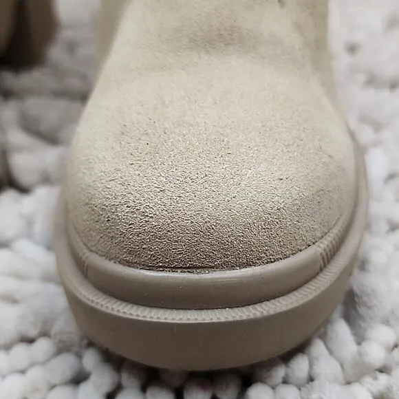 STEVE MADDEN STYLE HADLEE PLATFORM TAN ANKLE BOOTS WMS. 6.0 NWOB AWESOME BOOTS