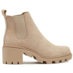 STEVE MADDEN STYLE HADLEE PLATFORM TAN ANKLE BOOTS WMS. 6.0 NWOB AWESOME BOOTS