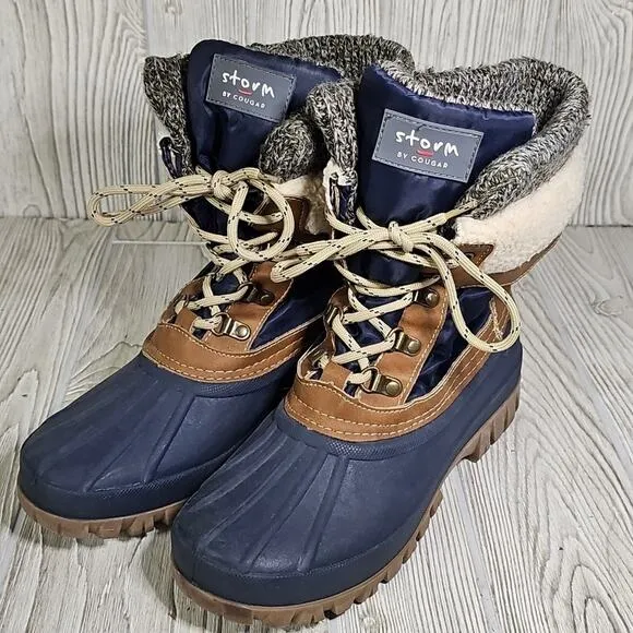 Storm by Cougar Creek Winter  Waterproof Duck Boots Womens Size 8