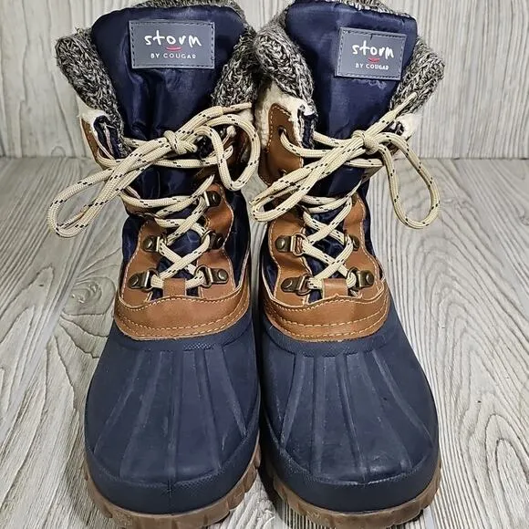 Storm by Cougar Creek Winter  Waterproof Duck Boots Womens Size 8