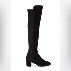 Stuart Weitzman Reddy 5050 Suede Over-The-Knee Boots, Black size 6.5 women EUC