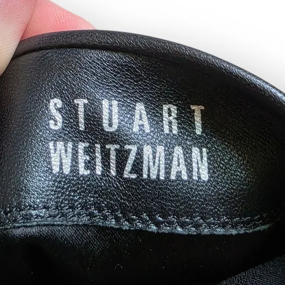 Stuart Weitzman Zen Leather Sock Boots, Women's Size 8M