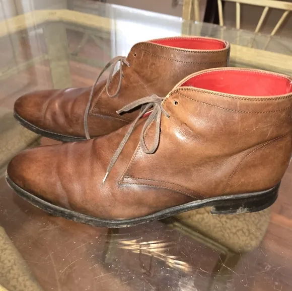 Suitsupply Mens Ankle Boots Size 8 1/2, Rtls For $350.00 Asking $95.00