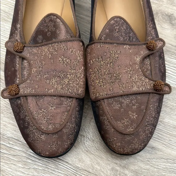 Superglamourous Elegant Brown Loafers. Size 41
